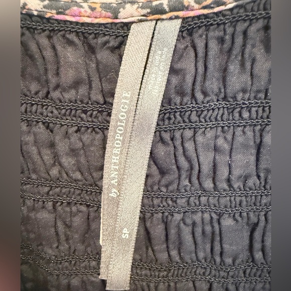 ANTHROPOLOGIE The Peregrine Midi Dress in Purple Pink Printed Smocked S Petite - Picture 8 of 11